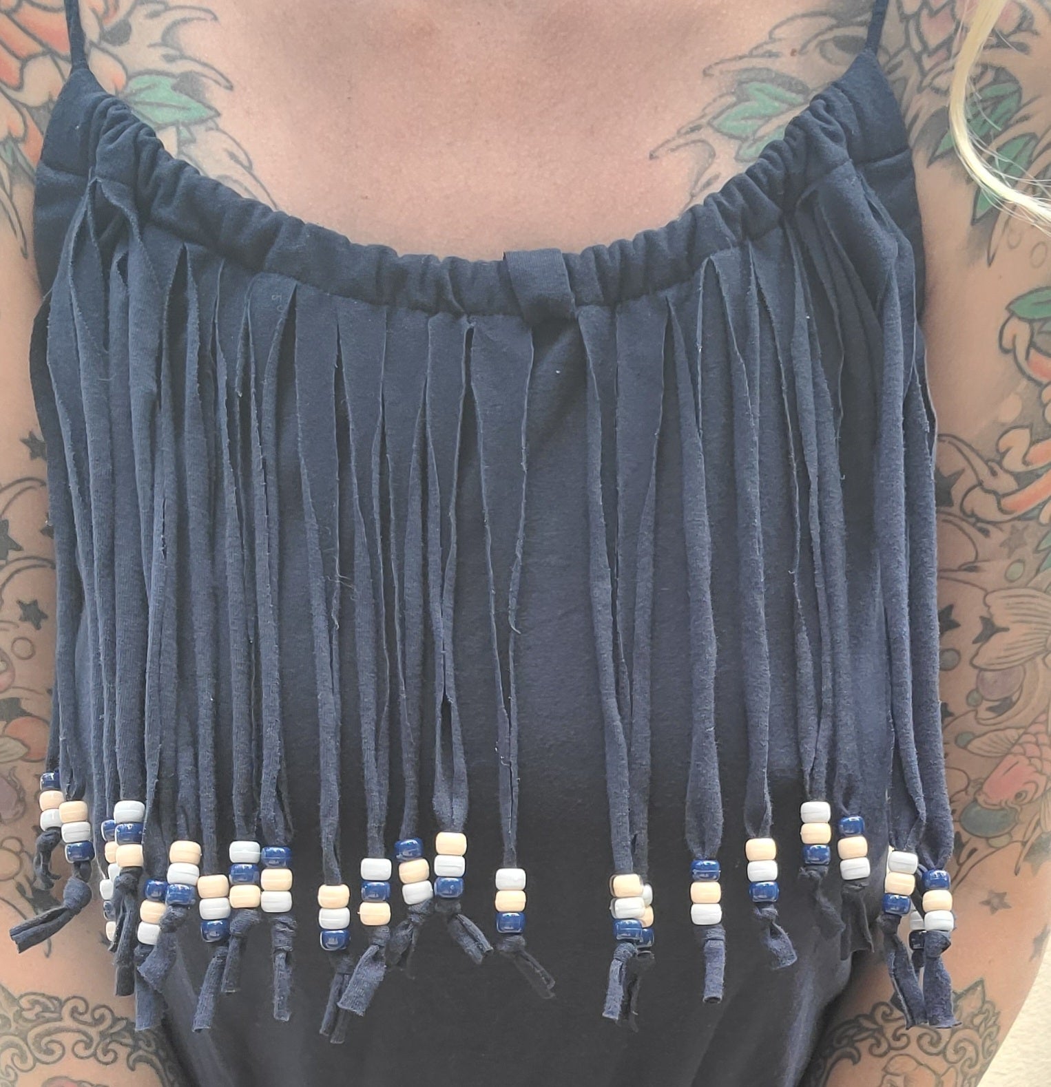 Beaded Wide Leg Capri Romper