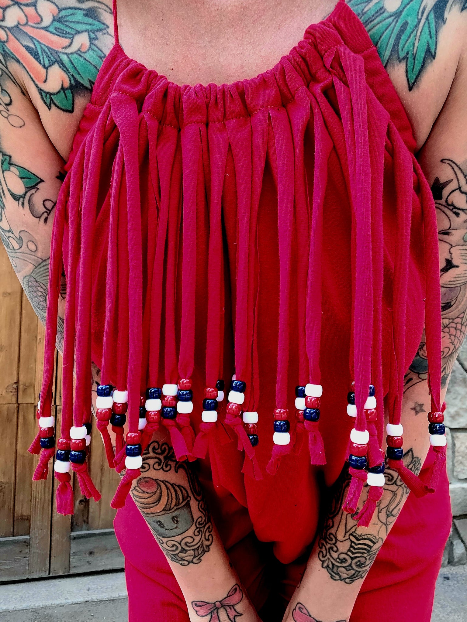 Beaded High Low Dress