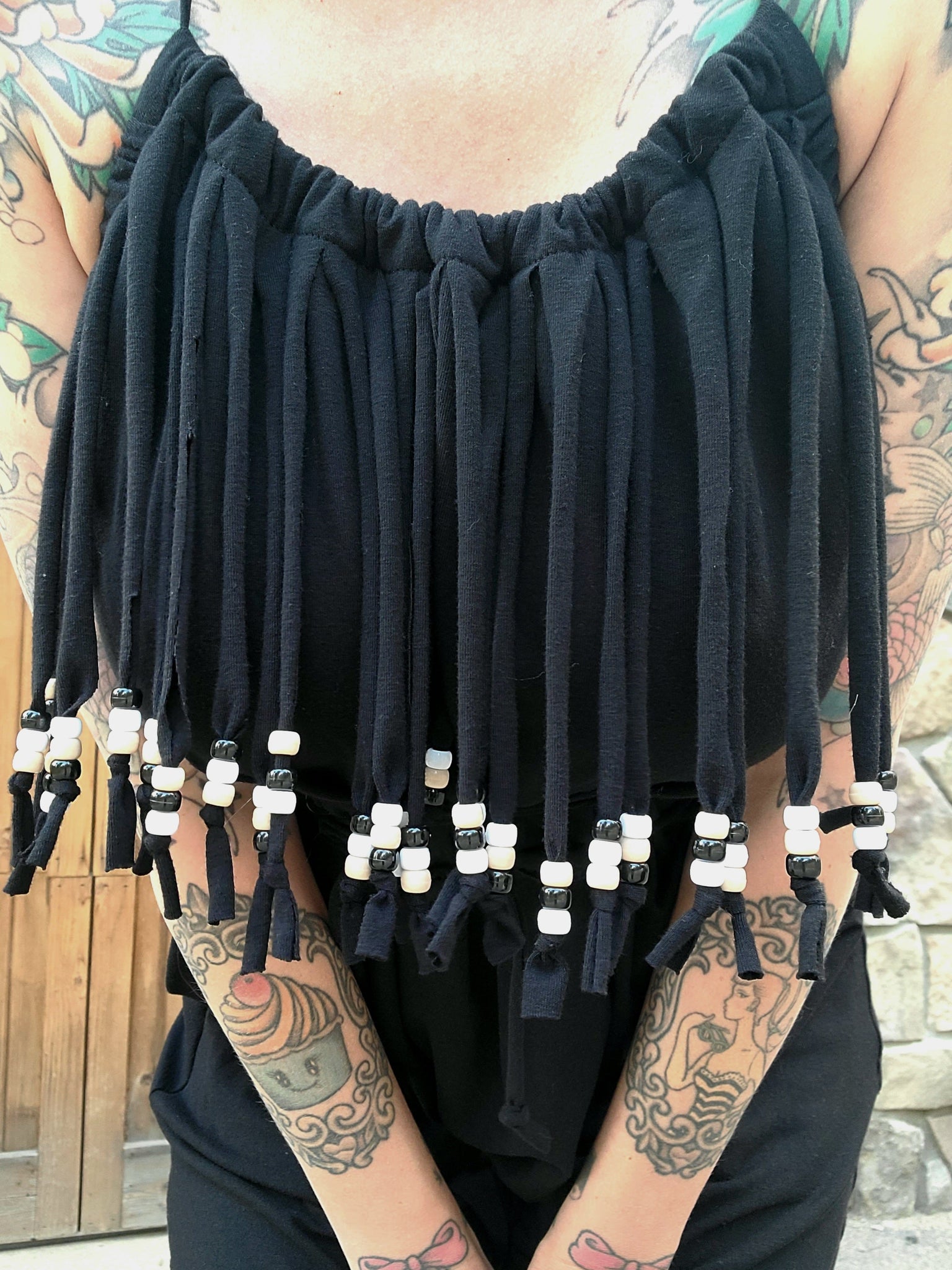 Beaded Wide Leg Capri Romper
